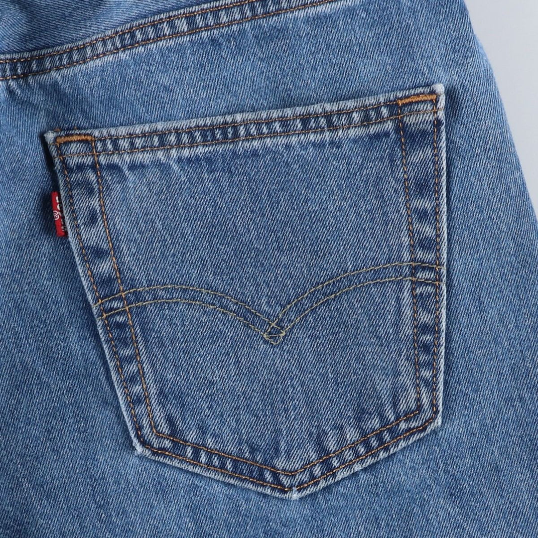 Levi's 550 tapered denim pants for men, size w35 cotton blue type Vintage Second Hand