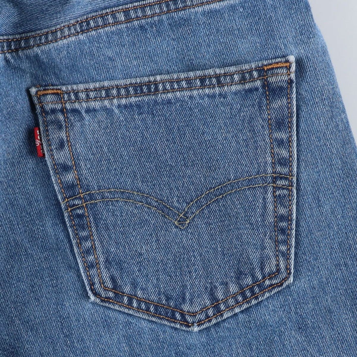 Levi's 550 tapered denim pants for men, size w35 cotton blue type Vintage Second Hand