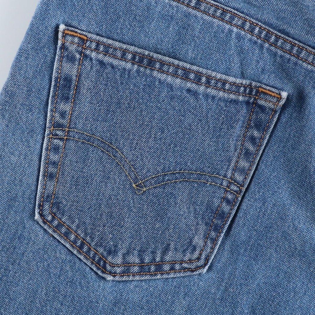 Levi's 550 tapered denim pants for men, size w35 cotton blue type Vintage Second Hand