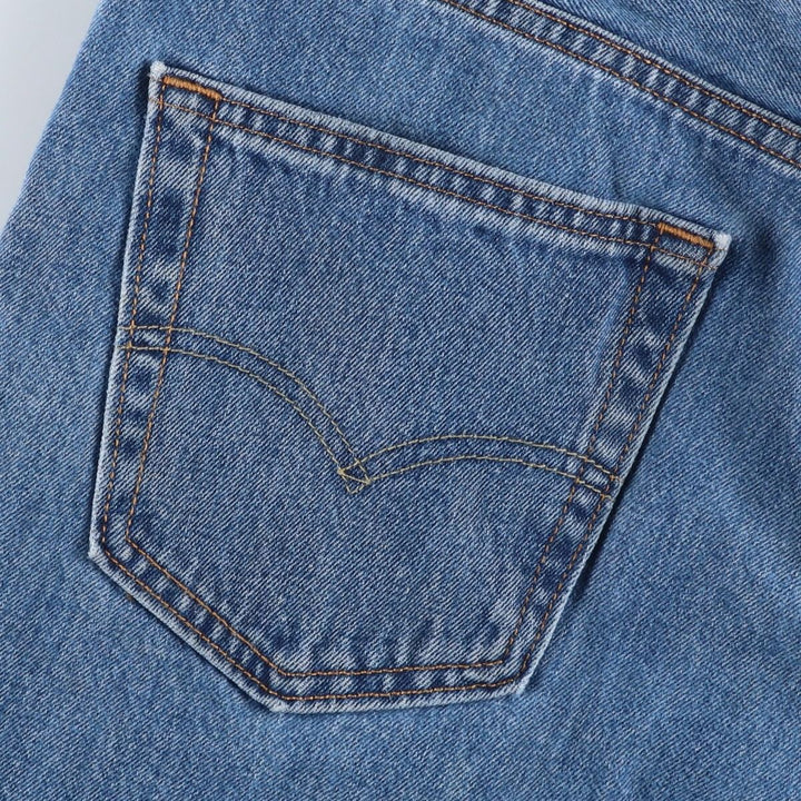 Levi's 550 tapered denim pants for men, size w35 cotton blue type Vintage Second Hand