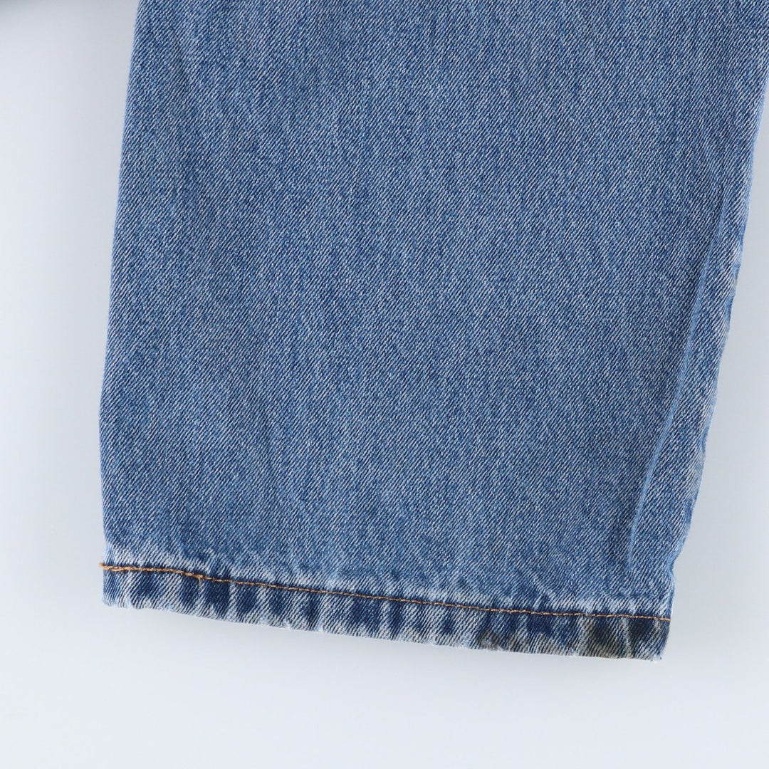 Levi's 550 tapered denim pants for men, size w35 cotton blue type Vintage Second Hand