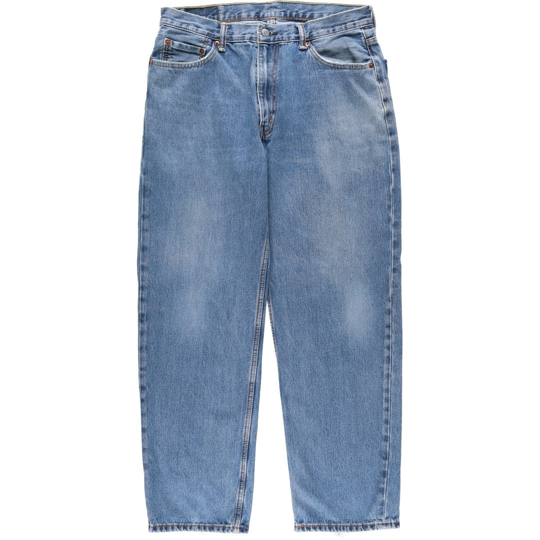Levi's 550 tapered denim pants for men, size W34 cotton blue type Vintage Second Hand
