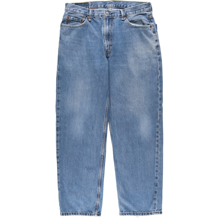 Levi's 550 tapered denim pants for men, size W34 cotton blue type Vintage Second Hand