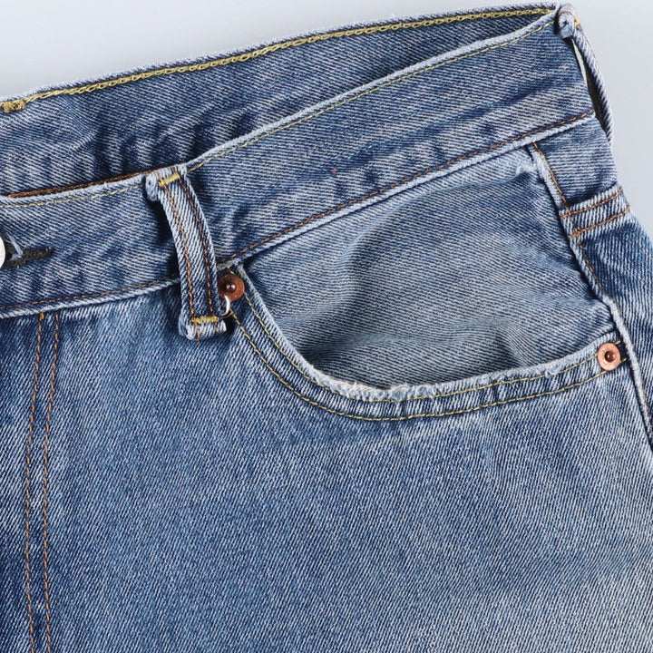 Levi's 550 tapered denim pants for men, size W34 cotton blue type Vintage Second Hand