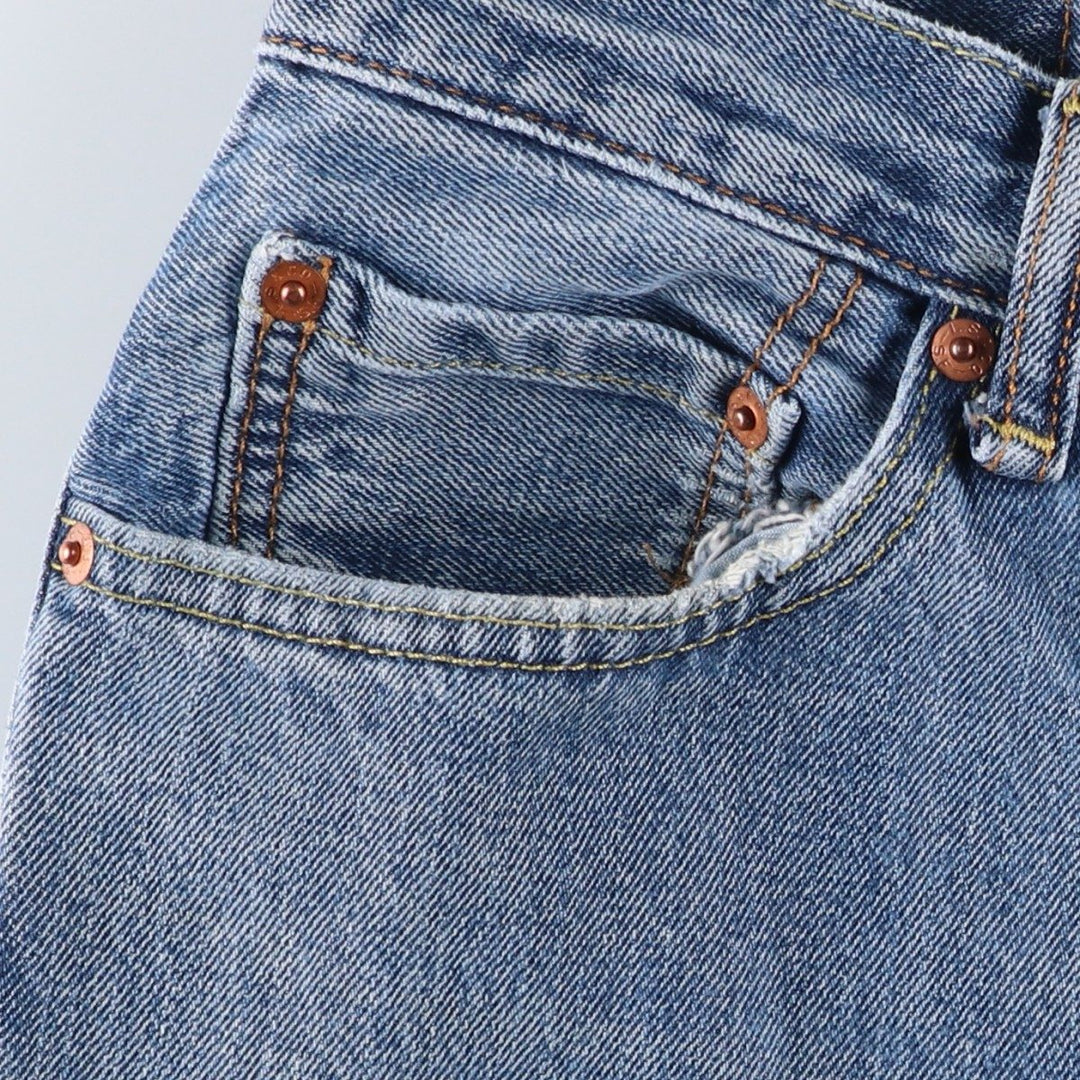 Levi's 550 tapered denim pants for men, size W34 cotton blue type Vintage Second Hand