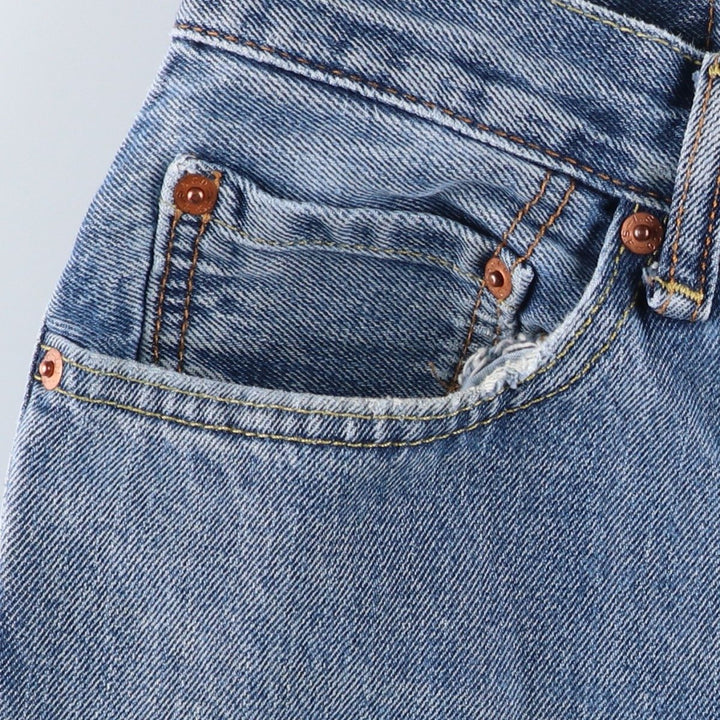 Levi's 550 tapered denim pants for men, size W34 cotton blue type Vintage Second Hand