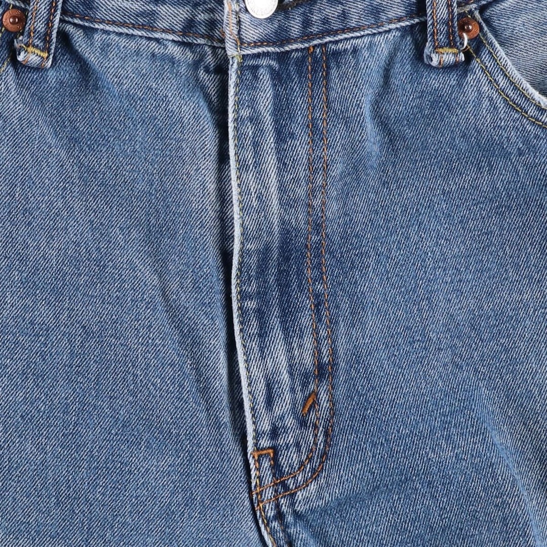 Levi's 550 tapered denim pants for men, size W34 cotton blue type Vintage Second Hand