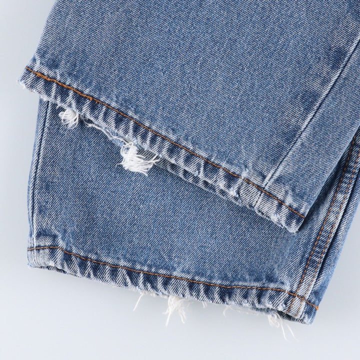 Levi's 550 tapered denim pants for men, size W34 cotton blue type Vintage Second Hand