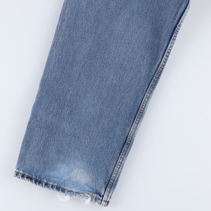 Levi's 550 tapered denim pants for men, size W34 cotton blue type Vintage Second Hand