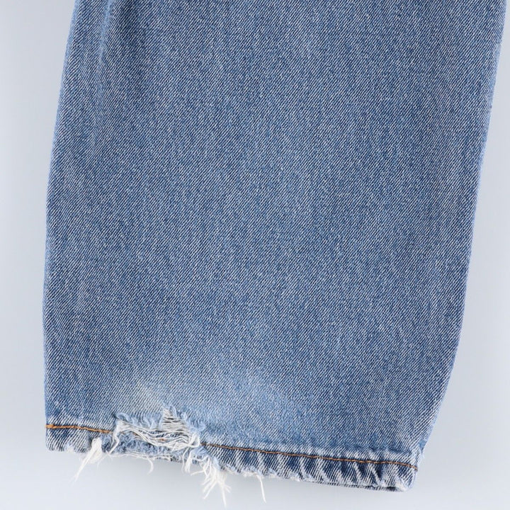 Levi's 550 tapered denim pants for men, size W34 cotton blue type Vintage Second Hand