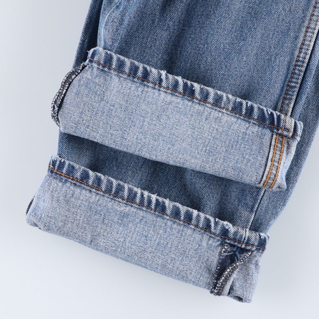Levi's 550 tapered denim pants for men, size W34 cotton blue type Vintage Second Hand
