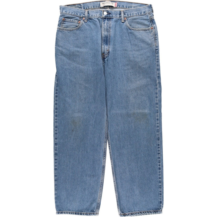 Levi's 550 Relaxed Fit Tapered Denim Pants for Men, W36 cotton blue type Vintage Second Hand