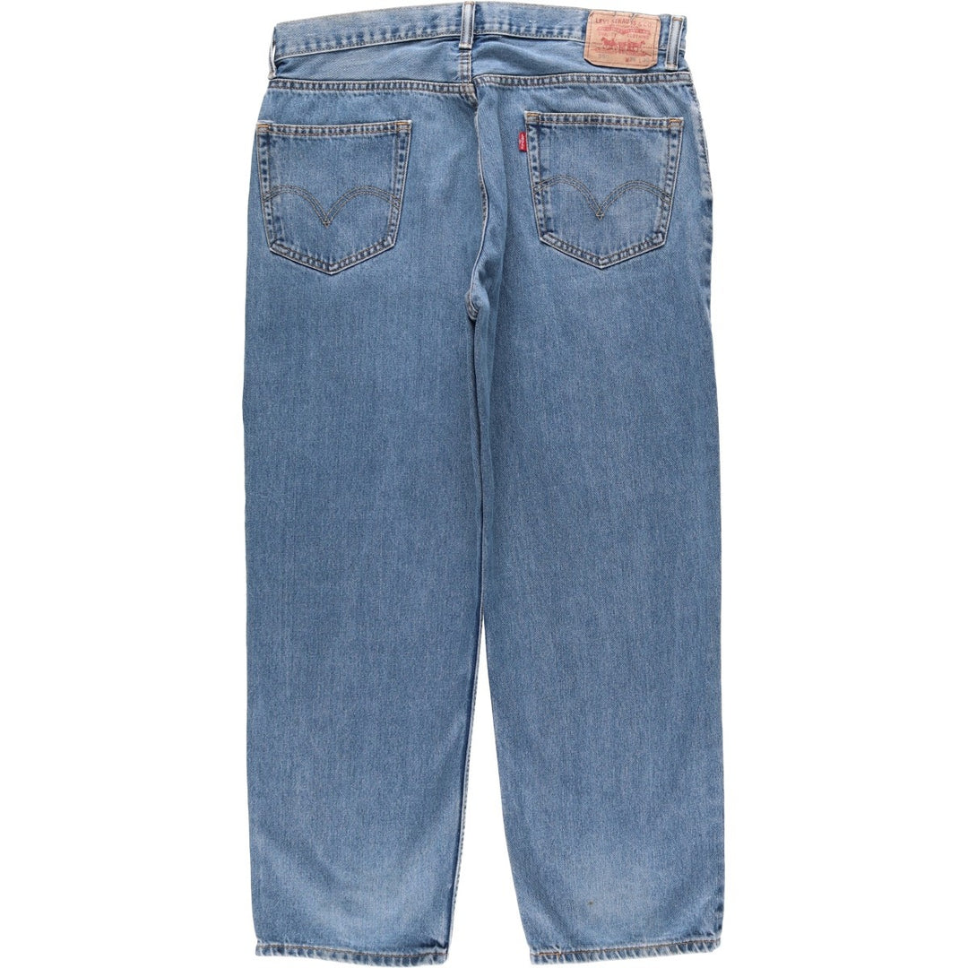 Levi's 550 Relaxed Fit Tapered Denim Pants for Men, W36 cotton blue type Vintage Second Hand