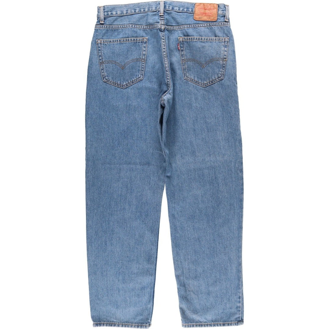 Levi's 550 tapered denim pants for men, size w36 cotton blue type Vintage Second Hand