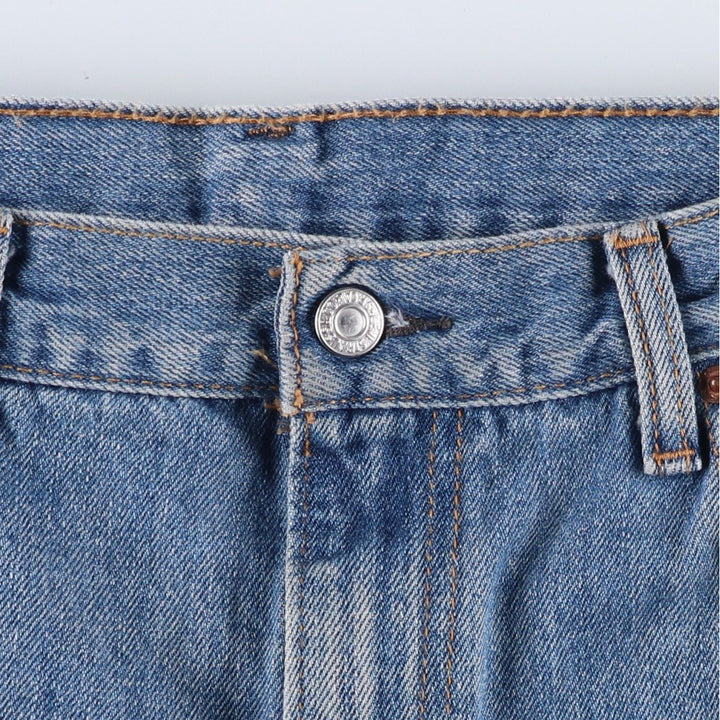 Levi's 550 tapered denim pants for men, size w36 cotton blue type Vintage Second Hand
