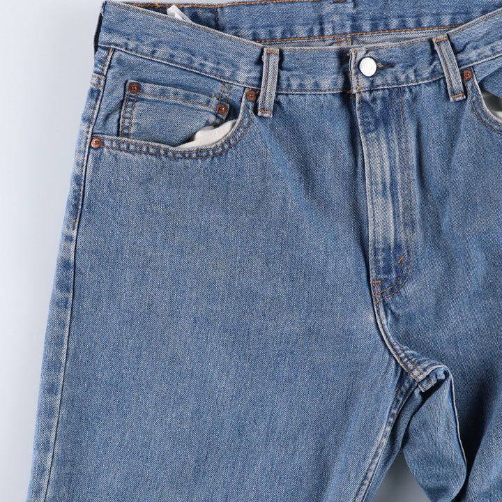 Levi's 550 tapered denim pants for men, size w36 cotton blue type Vintage Second Hand
