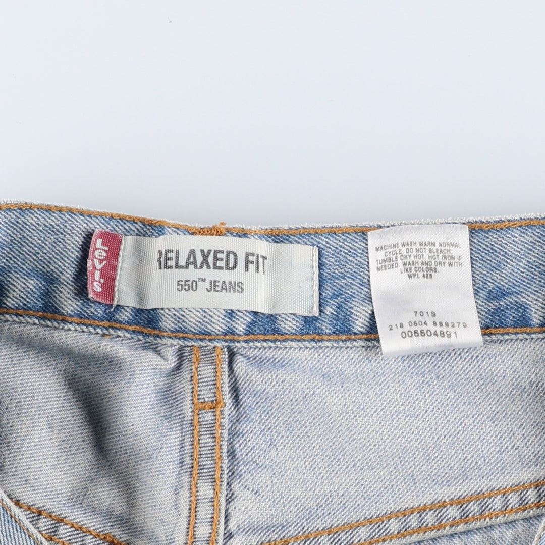 Levi's 550 Relaxed Fit Tapered Denim Pants for Men, W31 equivalent cotton Blue type light blue Vintage Second Hand
