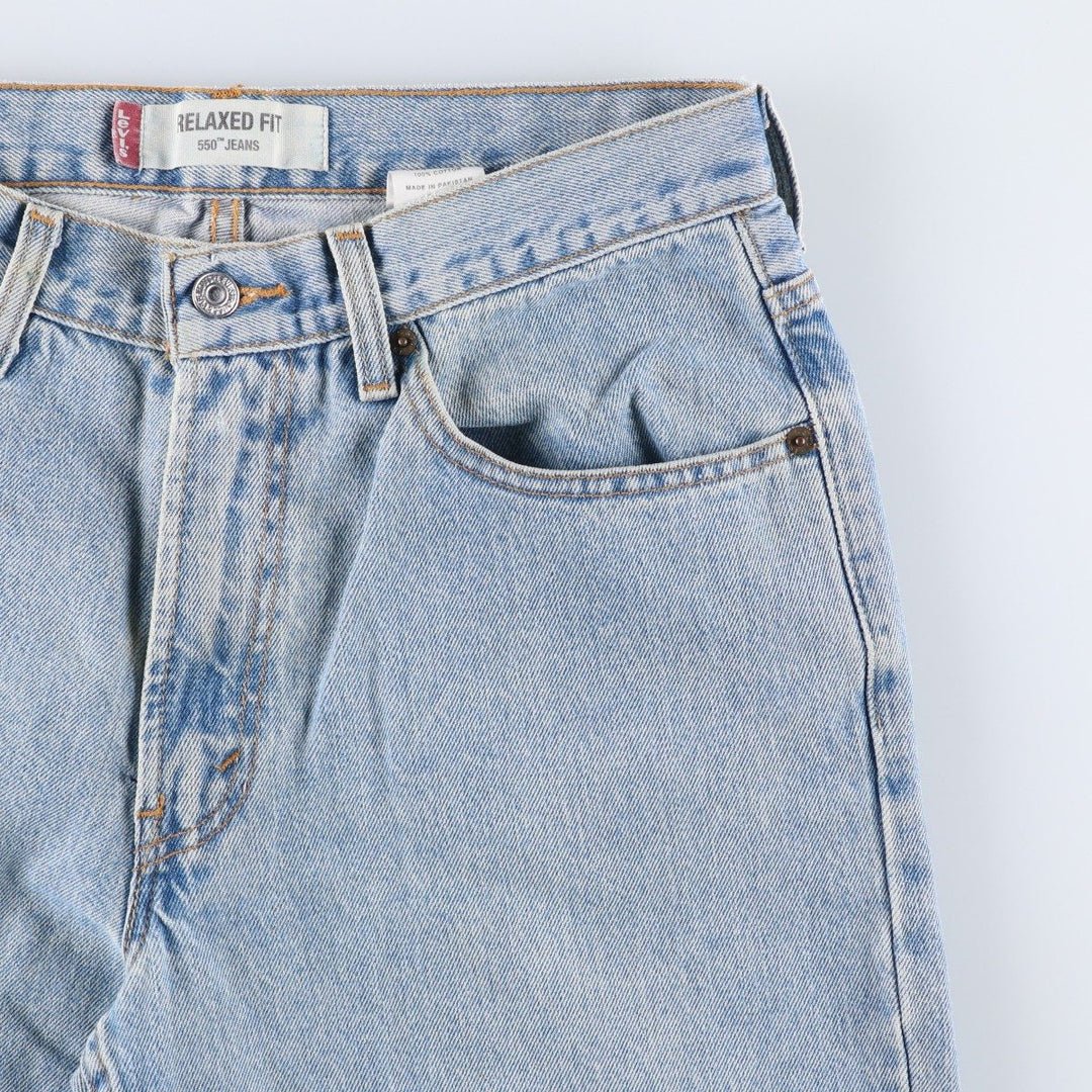 Levi's 550 Relaxed Fit Tapered Denim Pants for Men, W31 equivalent cotton Blue type light blue Vintage Second Hand