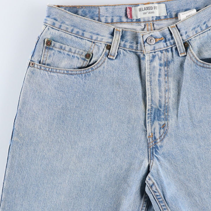Levi's 550 Relaxed Fit Tapered Denim Pants for Men, W31 equivalent cotton Blue type light blue Vintage Second Hand