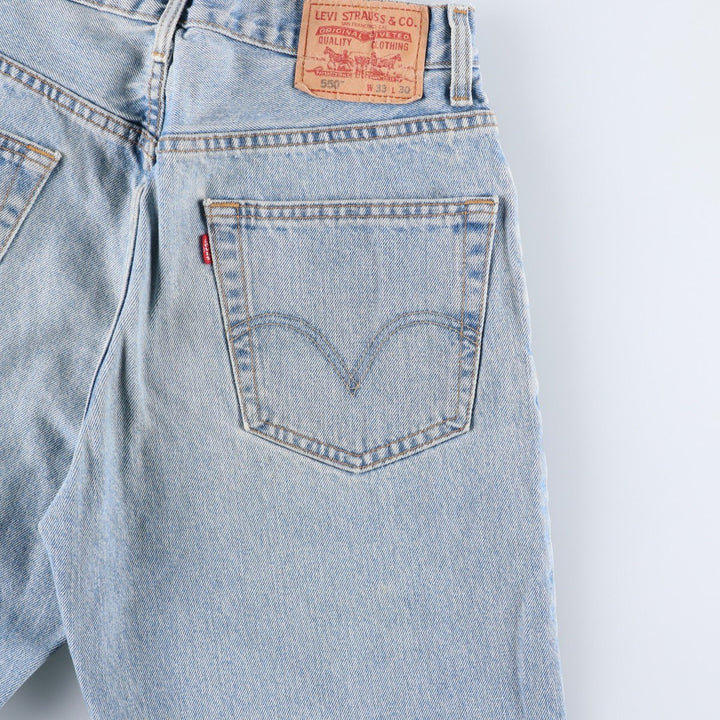 Levi's 550 Relaxed Fit Tapered Denim Pants for Men, W31 equivalent cotton Blue type light blue Vintage Second Hand