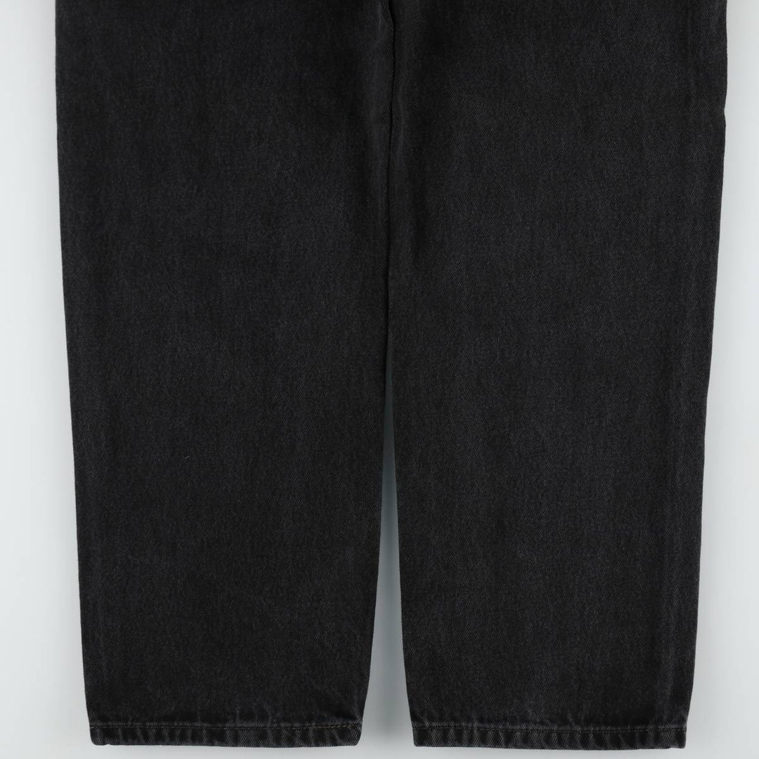 Levi's 550 Black Denim Tapered Jeans, Men's Size W33 (approx.), Vintage cotton black type Vintage Second Hand