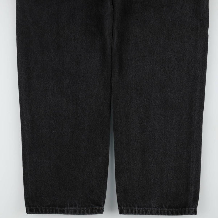Levi's 550 Black Denim Tapered Jeans, Men's Size W33 (approx.), Vintage cotton black type Vintage Second Hand