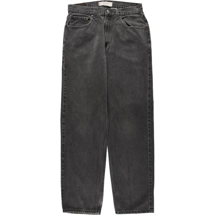 00'S Levi's 550 Relaxed Fit Black Denim Tapered Denim Pants Men's W32 cotton black type Vintage Second Hand