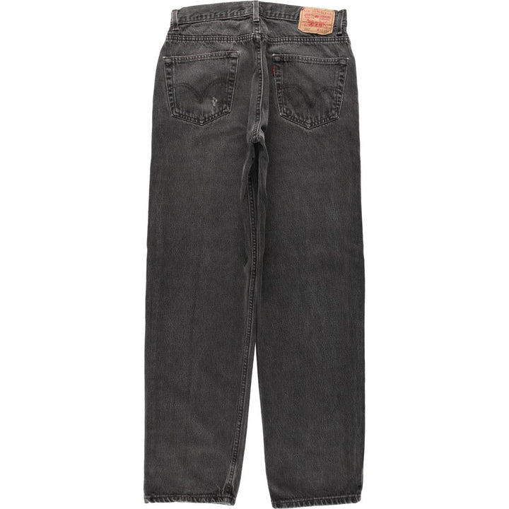 00'S Levi's 550 Relaxed Fit Black Denim Tapered Denim Pants Men's W32 cotton black type Vintage Second Hand