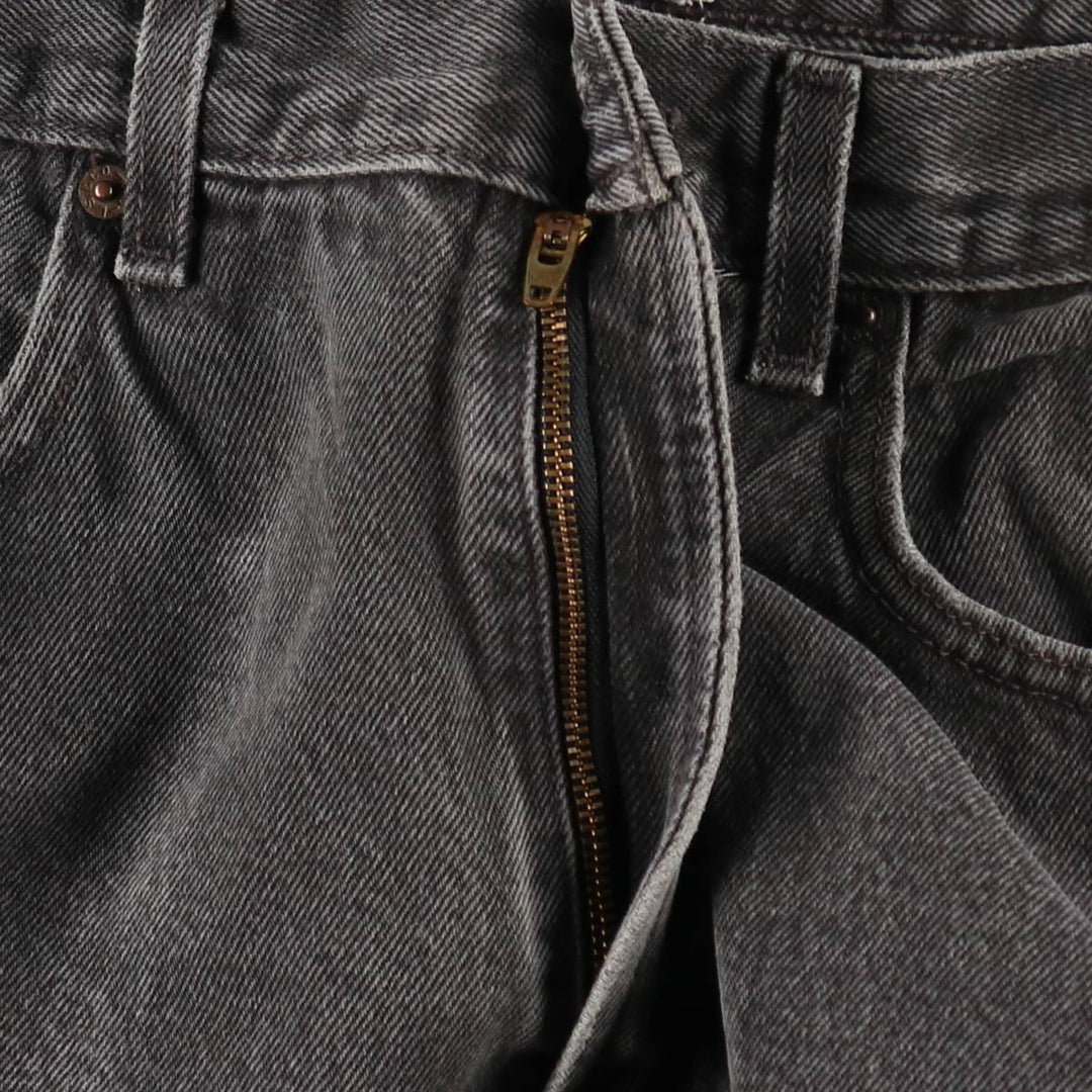 00'S Levi's 550 Relaxed Fit Black Denim Tapered Denim Pants Men's W32 cotton black type Vintage Second Hand