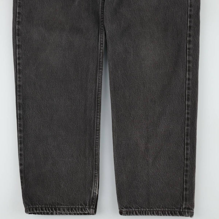 00'S Levi's 550 Relaxed Fit Black Denim Tapered Denim Pants Men's W32 cotton black type Vintage Second Hand