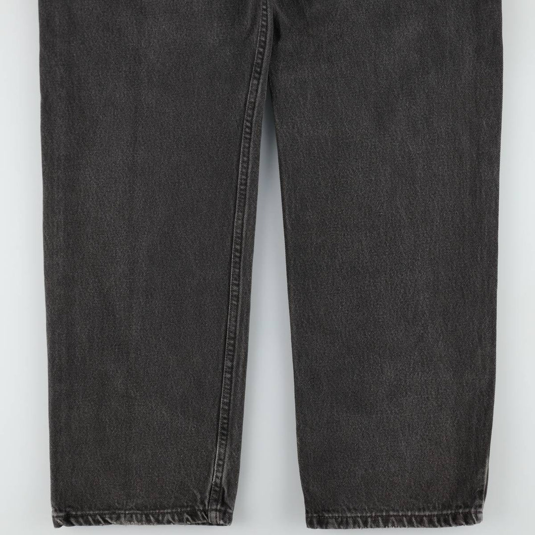 00'S Levi's 550 Relaxed Fit Black Denim Tapered Denim Pants Men's W32 cotton black type Vintage Second Hand