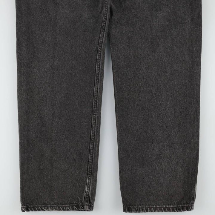 00'S Levi's 550 Relaxed Fit Black Denim Tapered Denim Pants Men's W32 cotton black type Vintage Second Hand