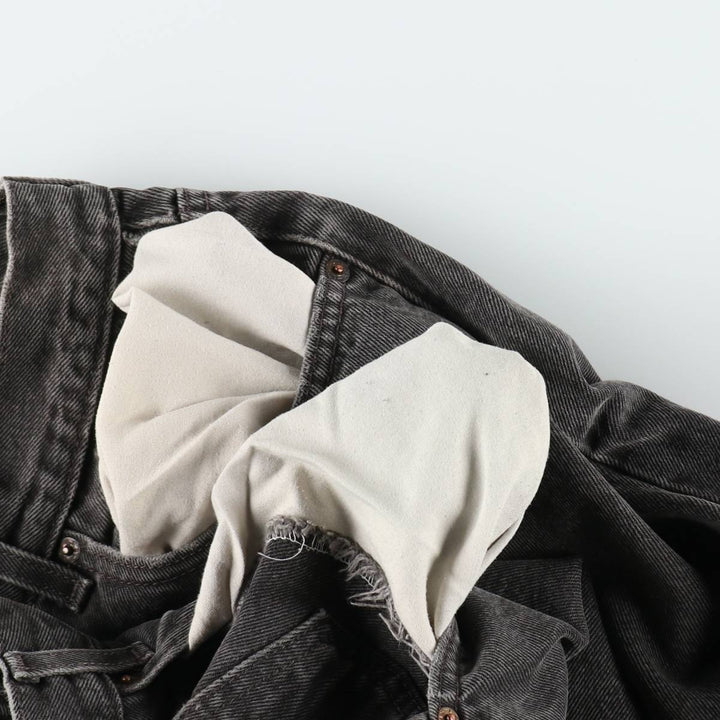 00'S Levi's 550 Relaxed Fit Black Denim Tapered Denim Pants Men's W32 cotton black type Vintage Second Hand