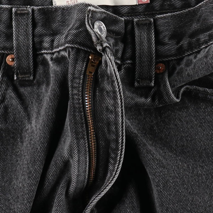 00'S Levi's 550 Relaxed Fit Black Denim Tapered Denim Pants Men's W31 cotton black type Vintage Second Hand