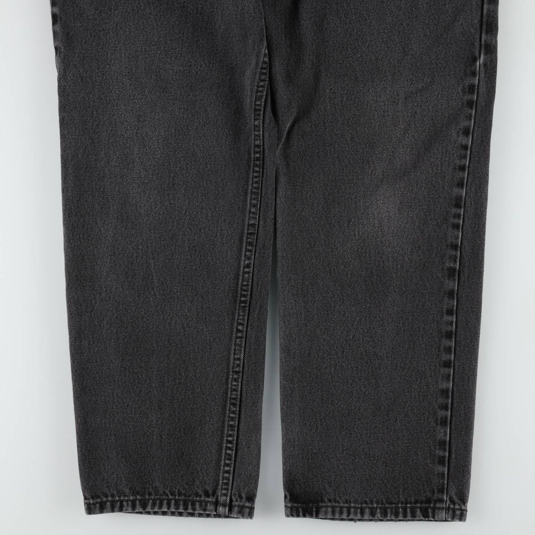 00'S Levi's 550 Relaxed Fit Black Denim Tapered Denim Pants Men's W31 cotton black type Vintage Second Hand