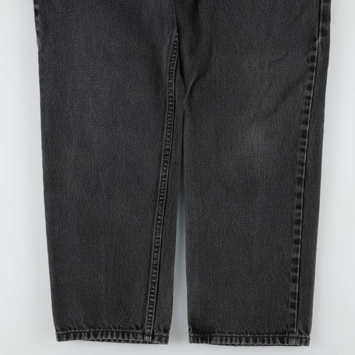 00'S Levi's 550 Relaxed Fit Black Denim Tapered Denim Pants Men's W31 cotton black type Vintage Second Hand