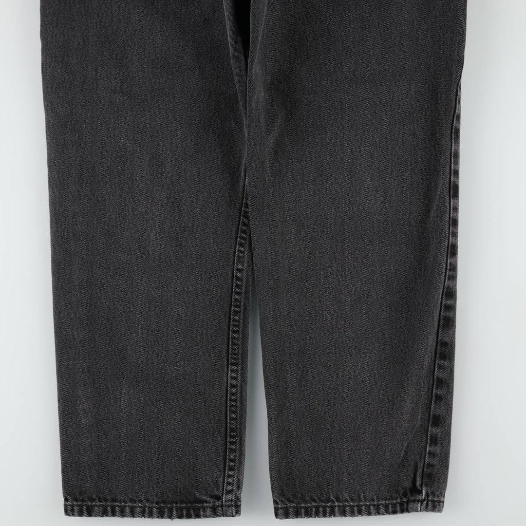 00'S Levi's 550 Relaxed Fit Black Denim Tapered Denim Pants Men's W31 cotton black type Vintage Second Hand