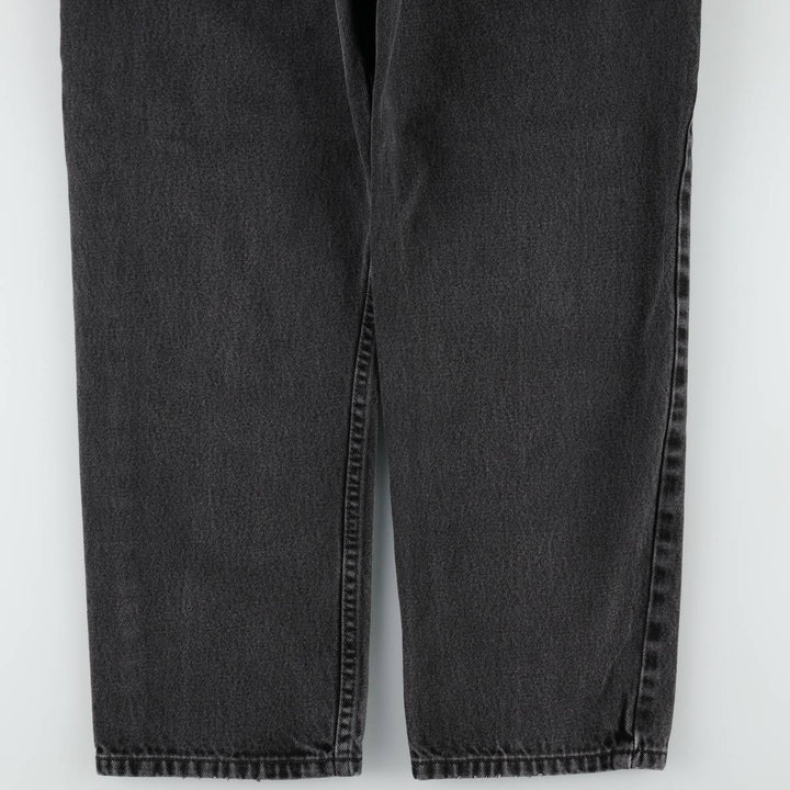 00'S Levi's 550 Relaxed Fit Black Denim Tapered Denim Pants Men's W31 cotton black type Vintage Second Hand
