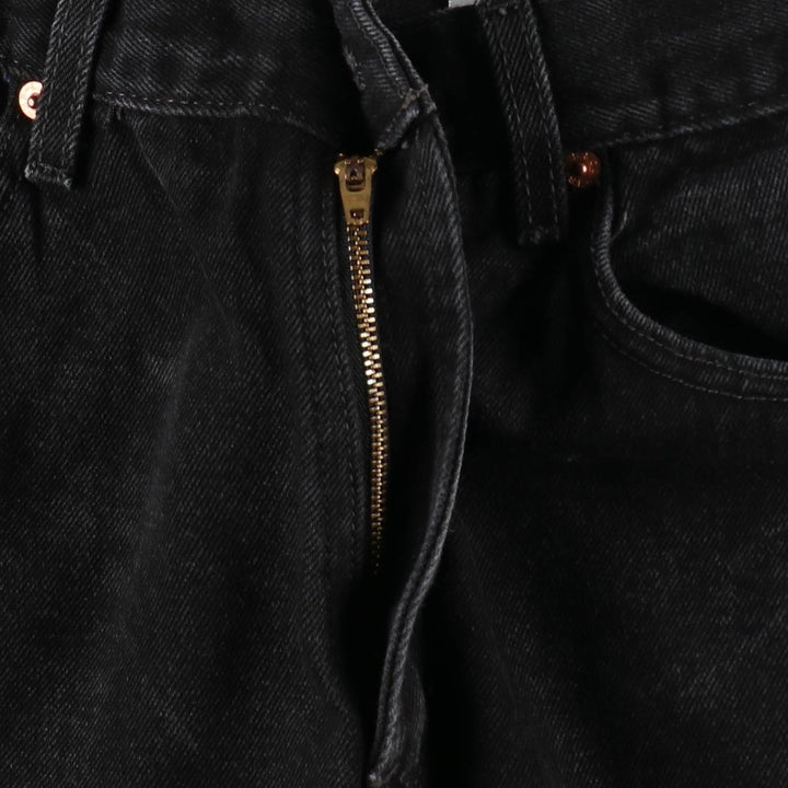 00'S Levi's 550 Relaxed Fit Black Denim Tapered Denim Pants Men's W33 cotton black type Vintage Second Hand