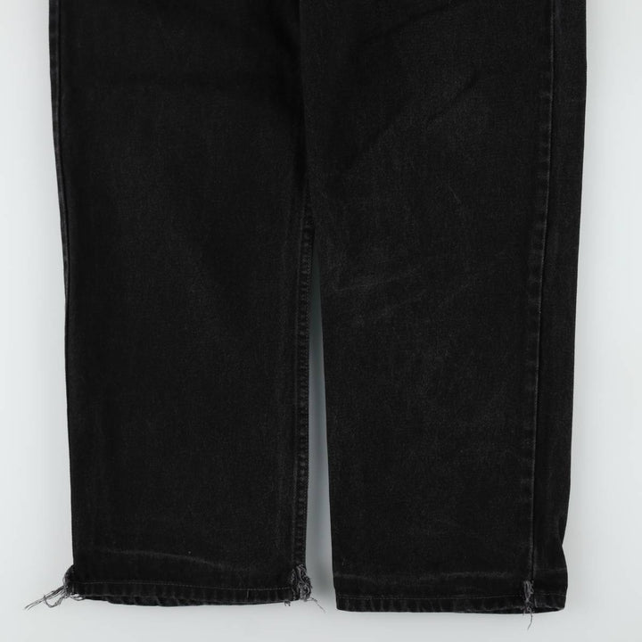 00'S Levi's 550 Relaxed Fit Black Denim Tapered Denim Pants Men's W33 cotton black type Vintage Second Hand