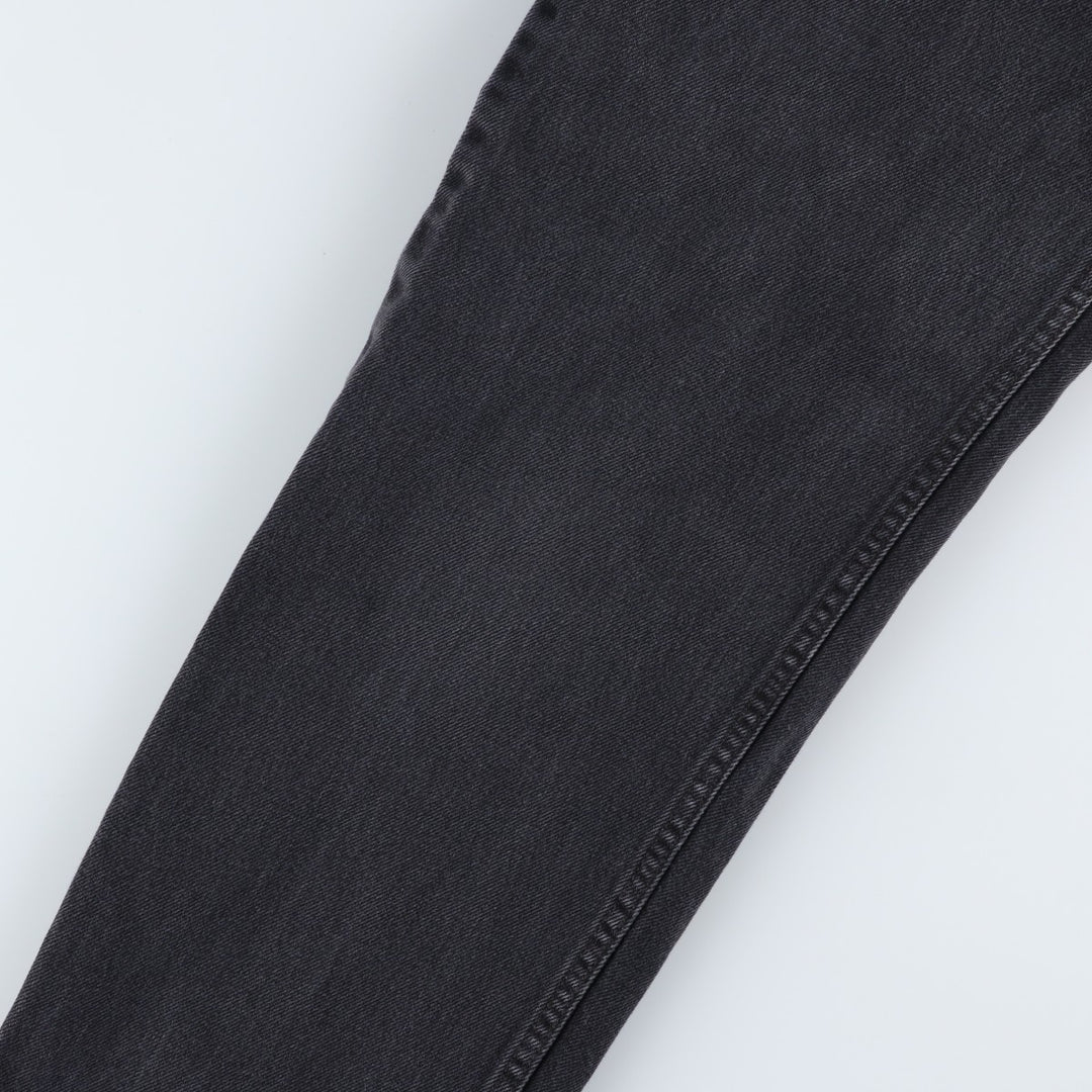 Levi's 550 Relaxed Fit Black Denim Tapered Jeans, Men's Size W33 (approx.), Vintage cotton black type Vintage Second Hand