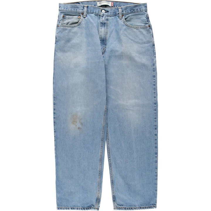 Levi's 550 Relaxed Fit Tapered Denim Pants for Men, W36 cotton blue type Vintage Second Hand