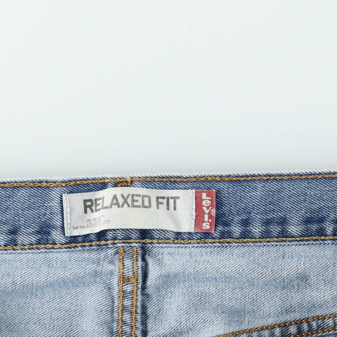 Levi's 550 Relaxed Fit Tapered Denim Pants for Men, W36 cotton blue type Vintage Second Hand