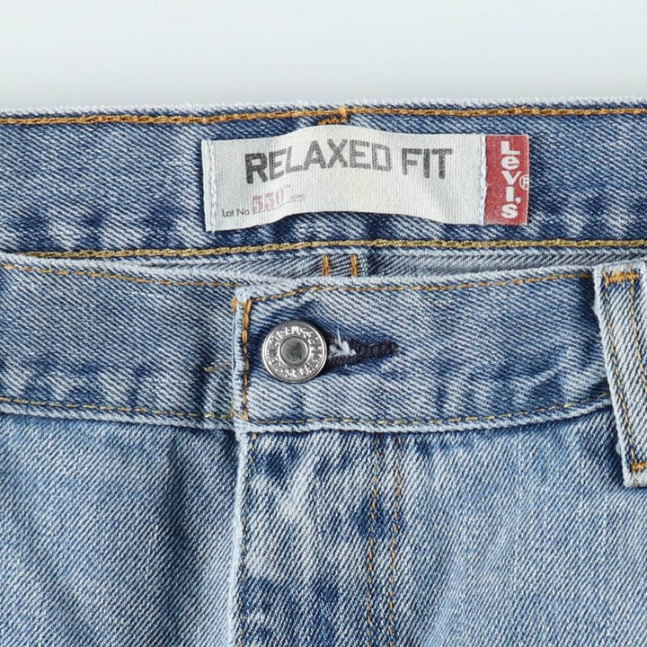 Levi's 550 Relaxed Fit Tapered Denim Pants for Men, W36 cotton blue type Vintage Second Hand