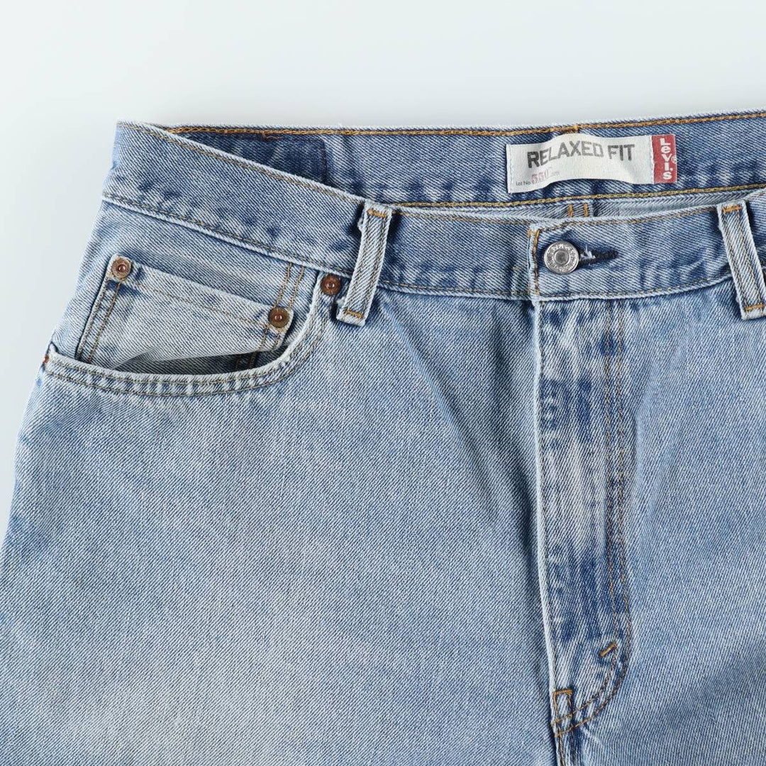 Levi's 550 Relaxed Fit Tapered Denim Pants for Men, W36 cotton blue type Vintage Second Hand