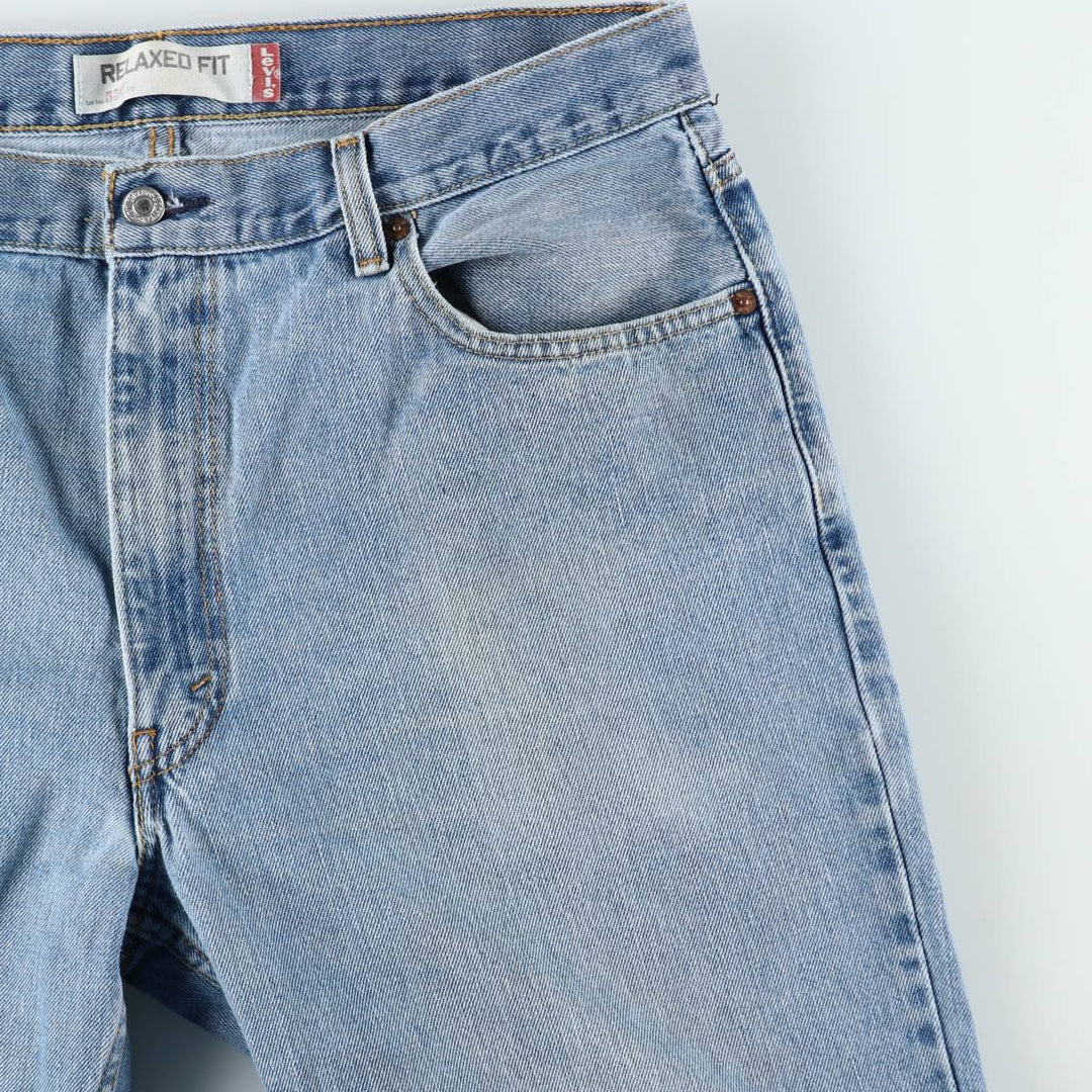 Levi's 550 Relaxed Fit Tapered Denim Pants for Men, W36 cotton blue type Vintage Second Hand