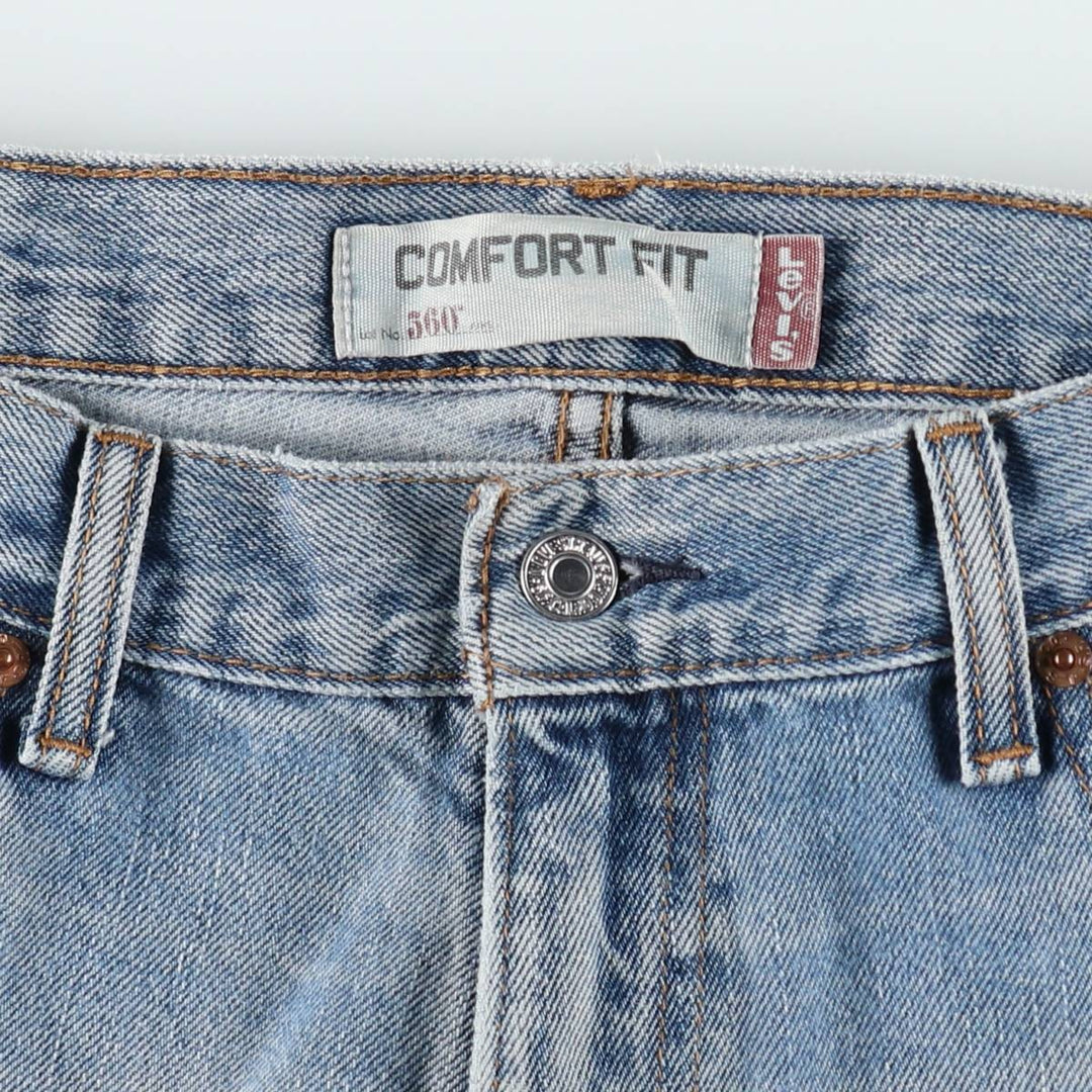 Levi's 560 COMFORT FIT tapered denim pants for men, size w35 cotton blue type Vintage Second Hand