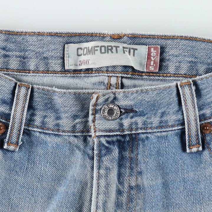 Levi's 560 COMFORT FIT tapered denim pants for men, size w35 cotton blue type Vintage Second Hand