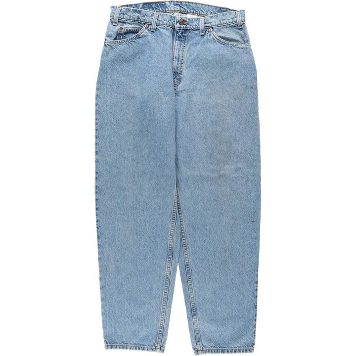 Levi's 560 Loose Fit Tapered Leg Orange Tab Tapered Denim Pants, Men's Size W34 (approx.), Vintage cotton blue type Vintage Second Hand