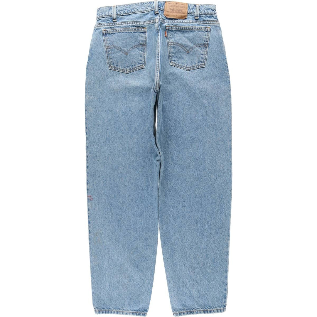 Levi's 560 Loose Fit Tapered Leg Orange Tab Tapered Denim Pants, Men's Size W34 (approx.), Vintage cotton blue type Vintage Second Hand
